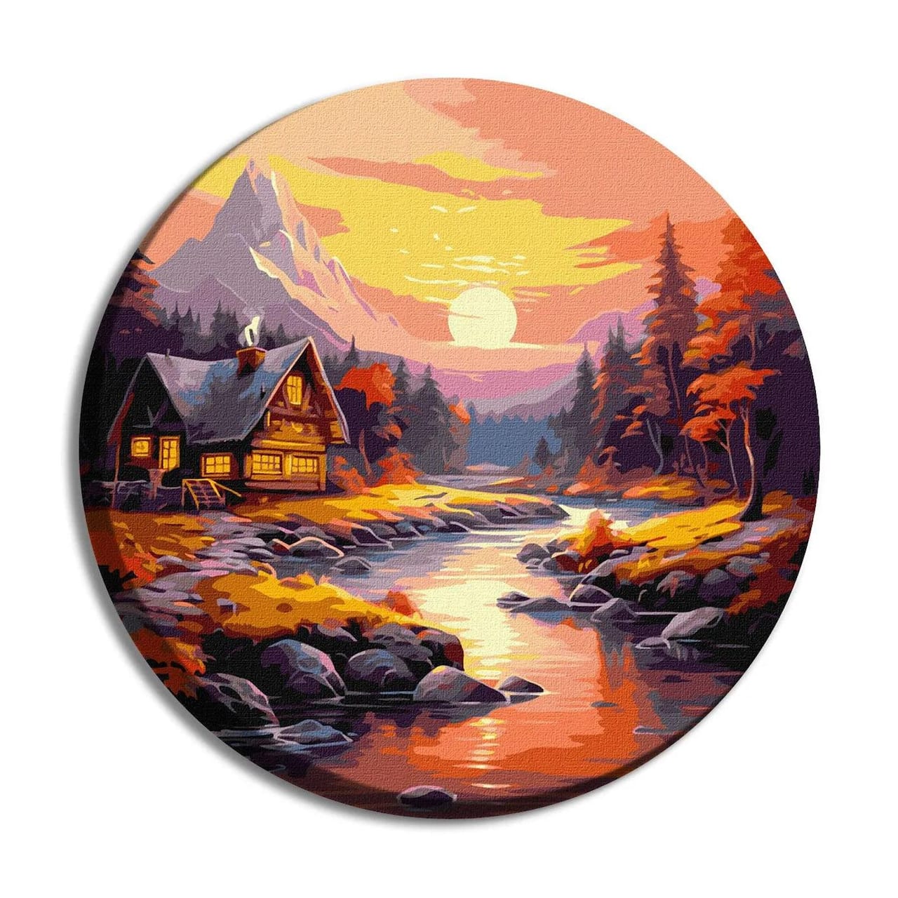 Ideyka Mountain Panorama Painting by Numbers Kit